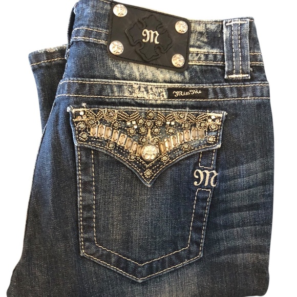 Miss Me, Size 31, Jewelled Jeans - Picture 1 of 5